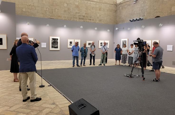 Inauguración de la exposición de Ramón Masats en el Museo de Huesca