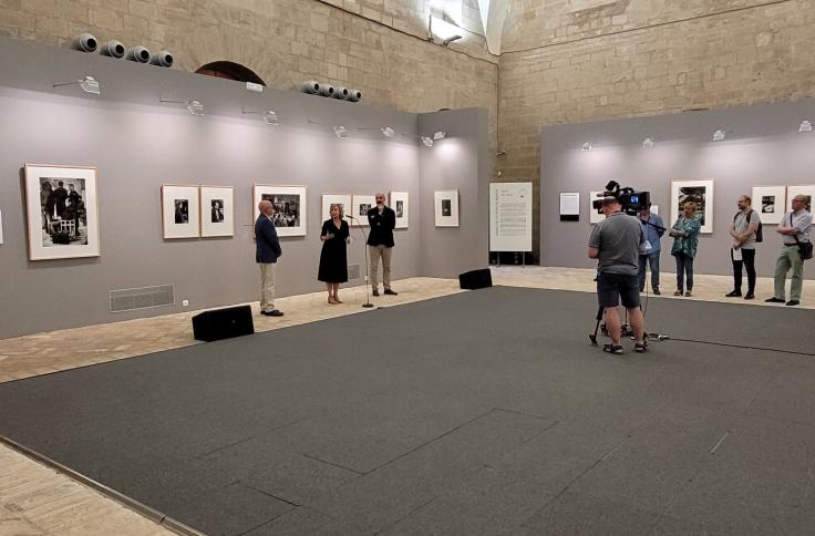 Inauguración de la exposición de Ramón Masats en el Museo de Huesca