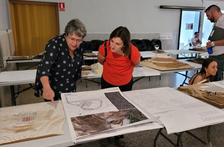 Proyectos del alumnado de Arquitectura para cubrir el yacimiento de Contrebia Belaisca, en Botorrita