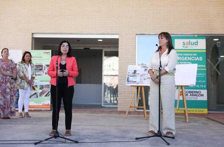 La consejera de Sanidad y la ministra Darias visitan el Hospital San Jorge de Huesca