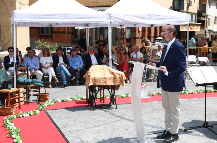 Lambán asiste al 90 aniversario de la proclamación como alcaldesa de María Domínguez