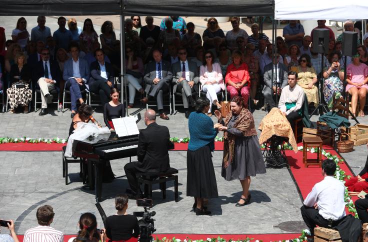 Lambán asiste al 90 aniversario de la proclamación como alcaldesa de María Domínguez