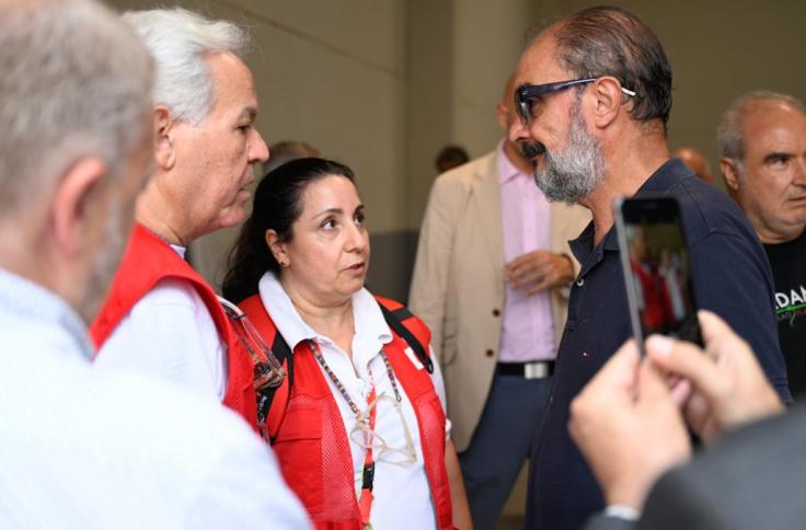 Javier Lambán visita a los afectados del Incendio de Añón de Moncayo