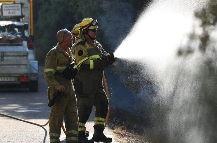 Efectivos en el Incendio Forestal Añón de Moncayo