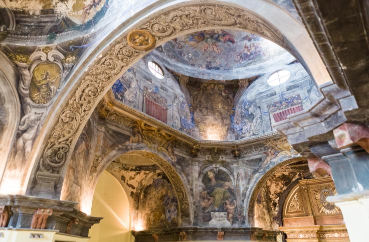 Javier Lambán visita la iglesia de la Mantería