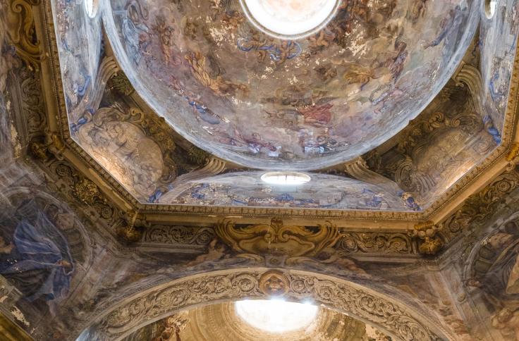 Javier Lambán visita la iglesia de la Mantería