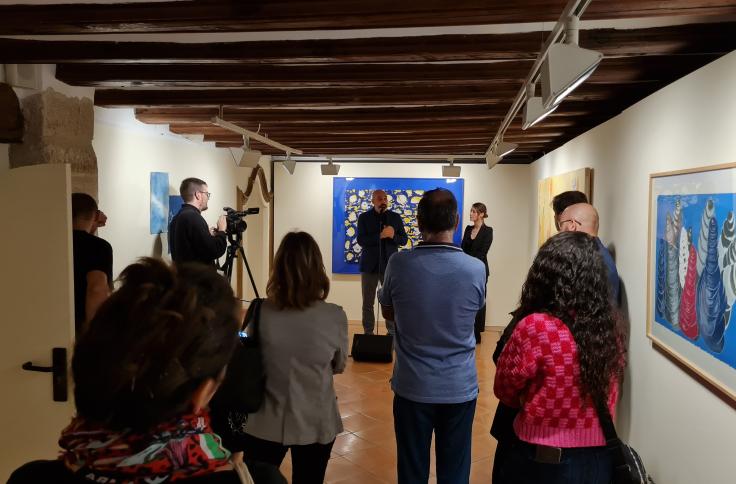 Inauguración de la exposición 'Confluencias' en el Museo Juan Cabré de Calaceite