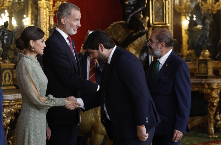 Lambán participa en el Día de la Fiesta Nacional de España