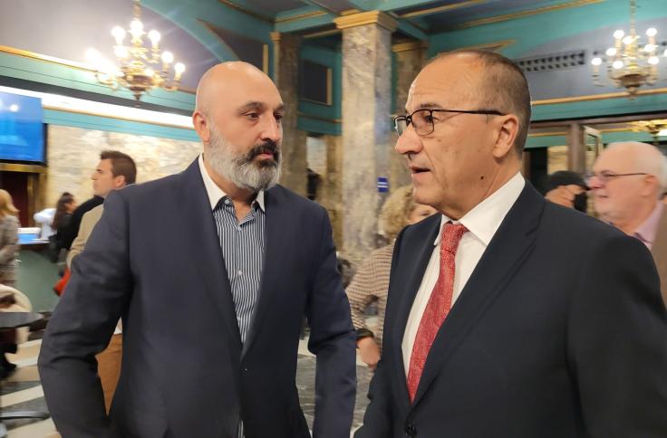 Felipe Faci y Víctor Lucea asiste a la represenación de "El barbero de Sevilla". Teatro Principal de Zaragoza. II Temporada de Lírica y Danza