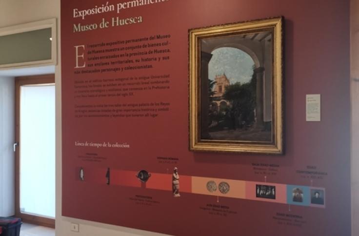 Nuevo panel de recepción del Museo de Huesca