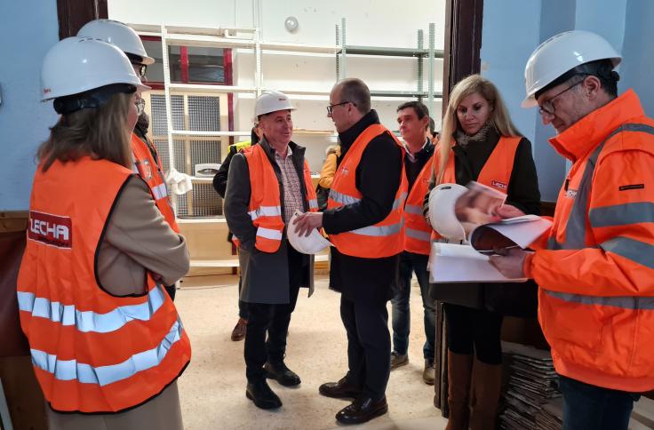 Felipe Faci visita las obras del CRIET de Alcorisa