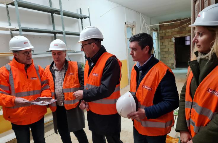Felipe Faci visita las obras del CRIET de Alcorisa