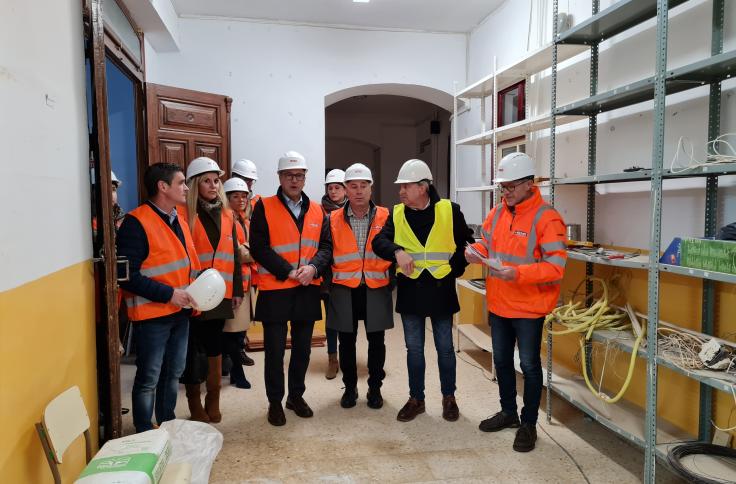 Felipe Faci visita las obras del CRIET de Alcorisa
