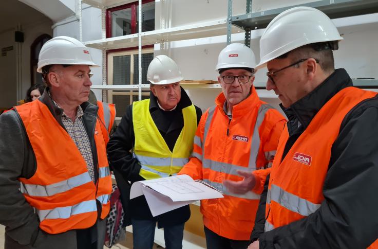 Felipe Faci visita las obras del CRIET de Alcorisa