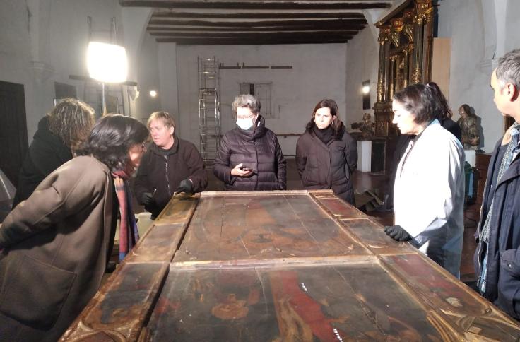 Visita de técnicos del Gobierno de Aragón al Monasterio de las Canonesas