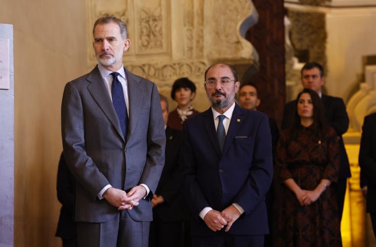 El Rey Felipe VI ha presidido el acto conmemorativo del 25 aniversario de la restauración del Palacio de la Aljafería