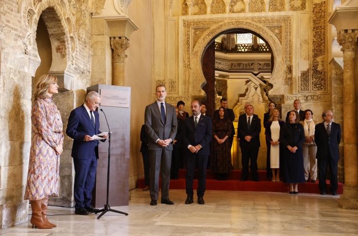 El Rey Felipe VI ha presidido el acto conmemorativo del 25 aniversario de la restauración del Palacio de la Aljafería