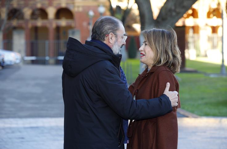 Reunión de trabajo del Gobierno de Aragón y el Ministerio de Transportes, Movilidad y Agenda Urbana