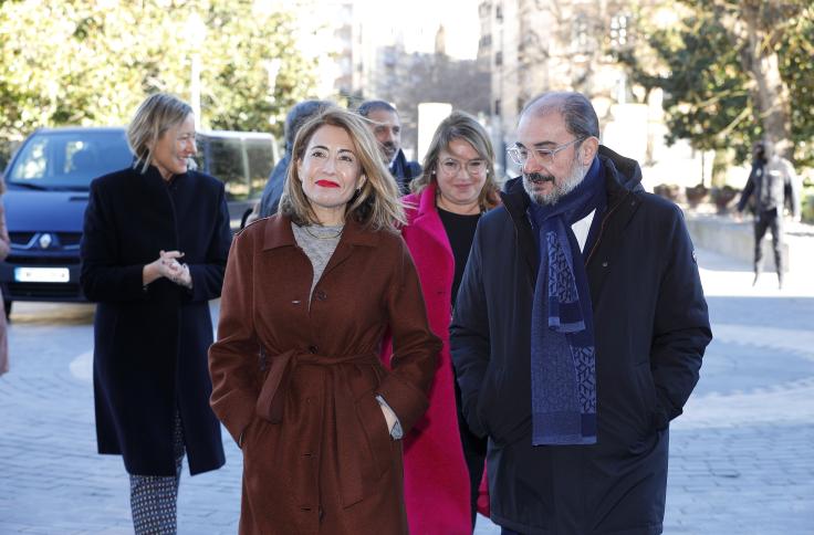 Reunión de trabajo del Gobierno de Aragón y el Ministerio de Transportes, Movilidad y Agenda Urbana