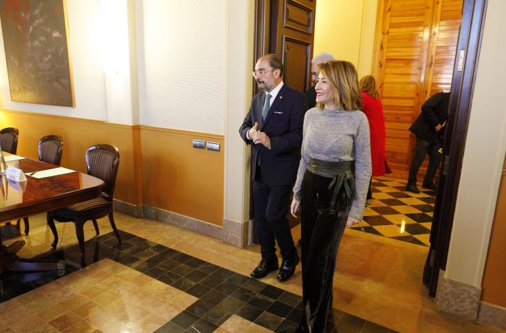 Reunión de trabajo del Gobierno de Aragón y el Ministerio de Transportes, Movilidad y Agenda Urbana