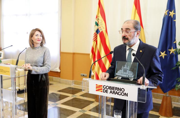 Reunión de trabajo del Gobierno de Aragón y el Ministerio de Transportes, Movilidad y Agenda Urbana