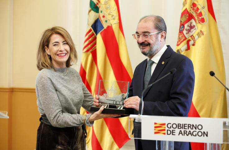 Reunión de trabajo del Gobierno de Aragón y el Ministerio de Transportes, Movilidad y Agenda Urbana