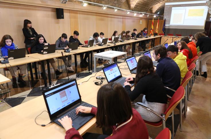 Alumnado aragonés participa en un proyecto de inteligencia colectiva