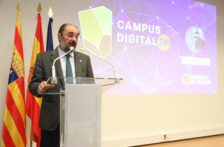 Presentación de la sede central del Campus Digital de Formación Profesional de Aragón