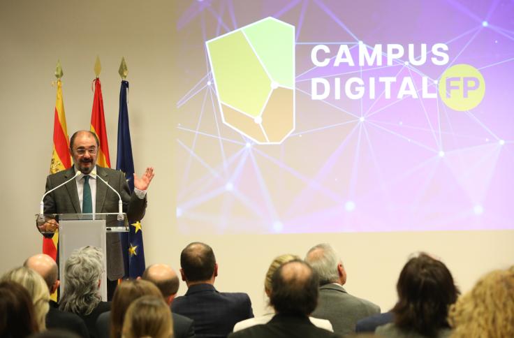 Presentación de la sede central del Campus Digital de Formación Profesional de Aragón