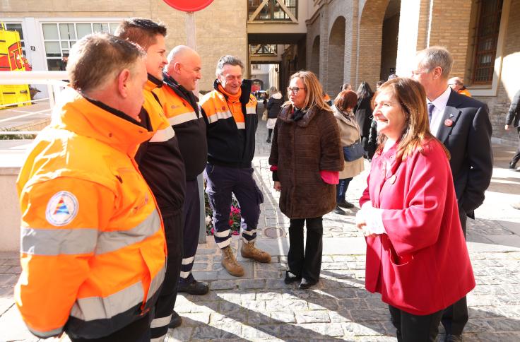 Acto de entrega de placas al Mérito de la Protección Civil en Aragón