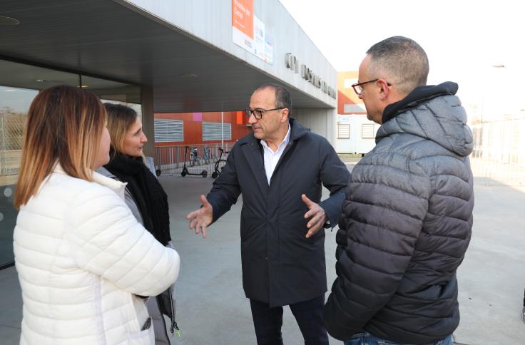 Felipe Faci visita el CPI Rosales del Canal