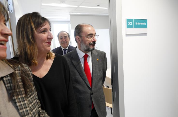 El Presidente de Aragón visita el centro de salud del Barrio Jesús