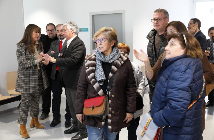 El Presidente de Aragón visita el centro de salud del Barrio Jesús