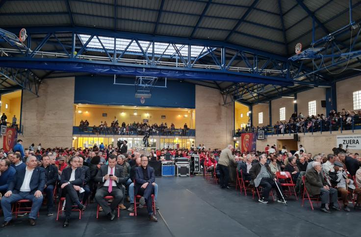 Vista general pabellón polideportivo Zuera