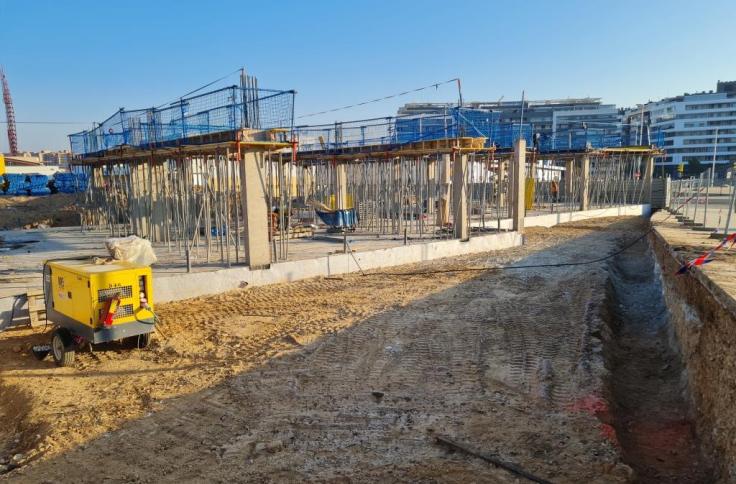 Obras del aulario de Primaria del CEIP María Zambrano