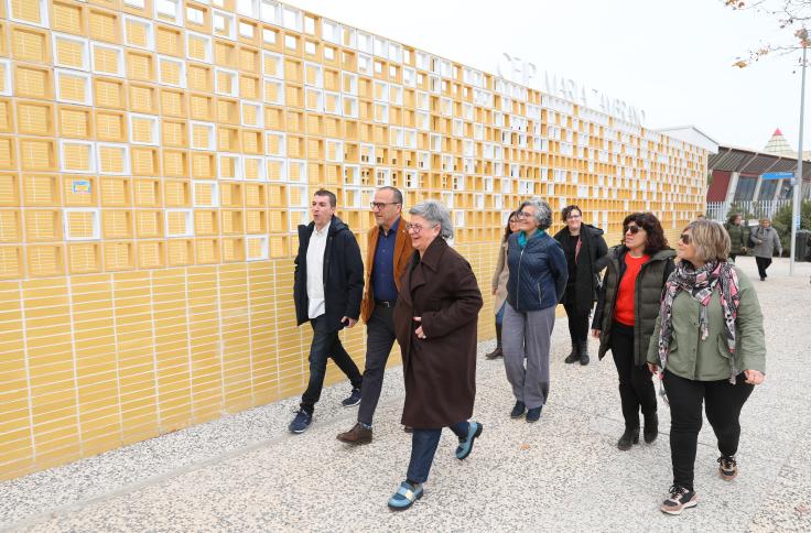 Felipe Faci visita el CEIP María Zambrano