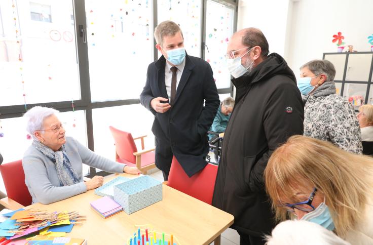 Primera piedra de la residencia de mayores de Alcañiz