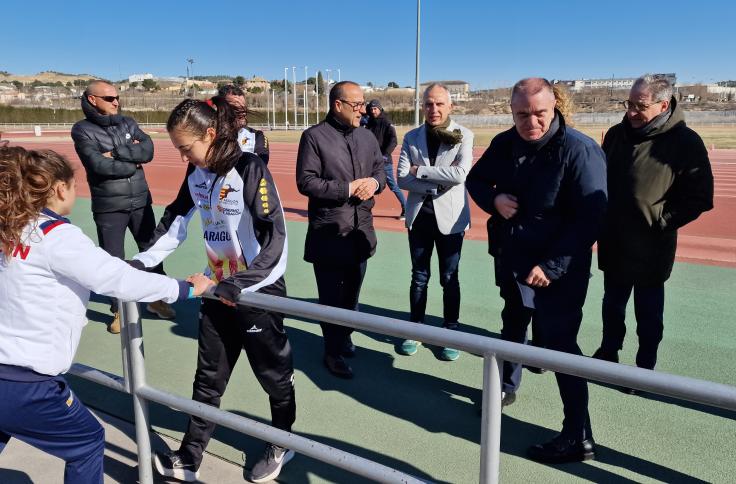 Deportistas en el Centro de Tecnificación de atletismo