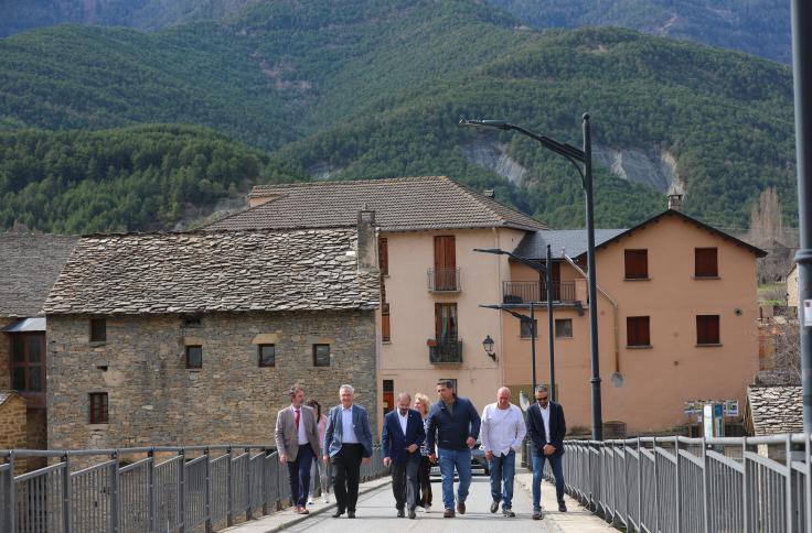 Visita del presidente Lambán a la comarca del Sobrarbe