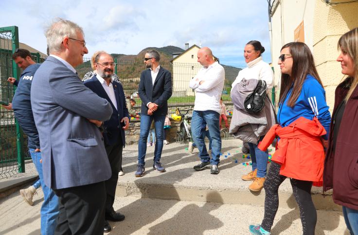 Visita del presidente Lambán a la comarca del Sobrarbe