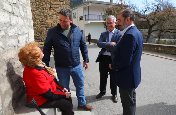 Visita del presidente Lambán a la comarca del Sobrarbe