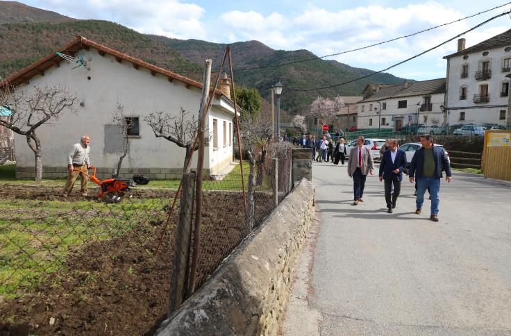 Visita del presidente Lambán a la comarca del Sobrarbe