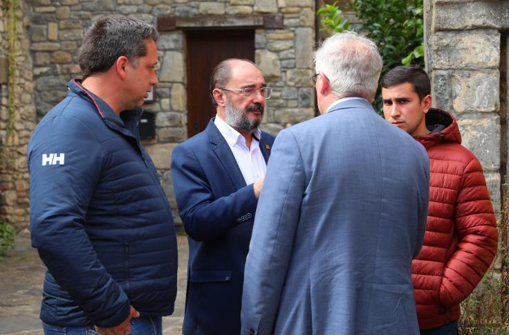 Visita del presidente Lambán a la comarca del Sobrarbe