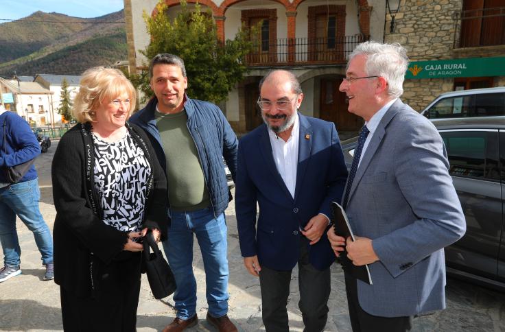 Visita del presidente Lambán a la comarca del Sobrarbe