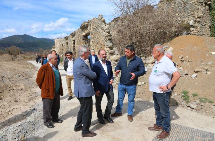 Visita del presidente Lambán a la comarca del Sobrarbe