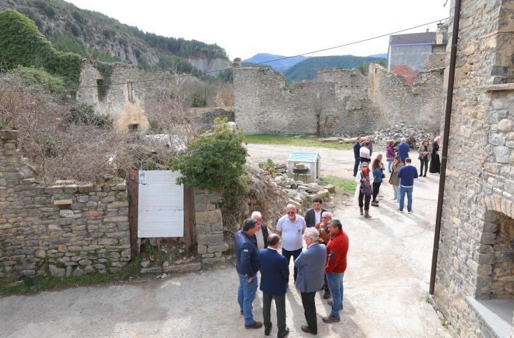 Visita del presidente Lambán a la comarca del Sobrarbe