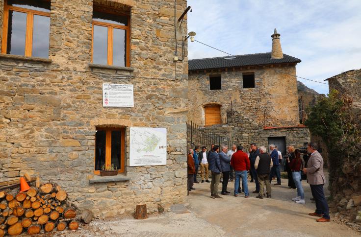 Visita del presidente Lambán a la comarca del Sobrarbe