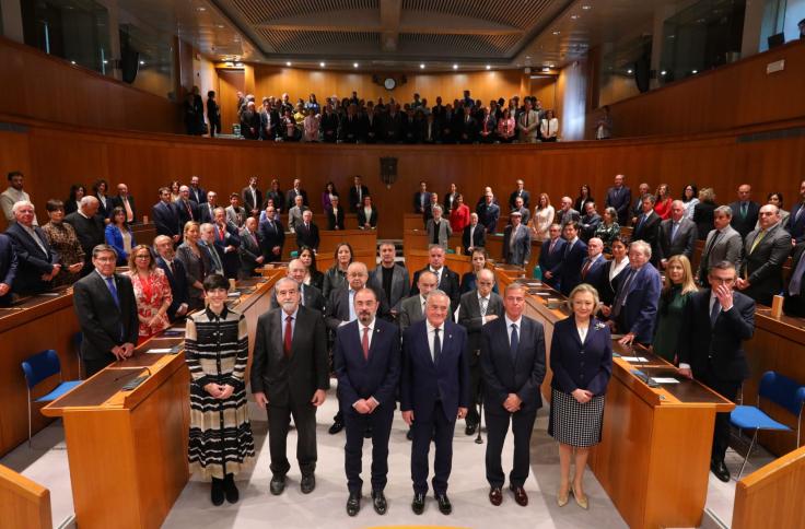 Acto institucional del 40 aniversario de las Cortes de Aragón en La Aljafería