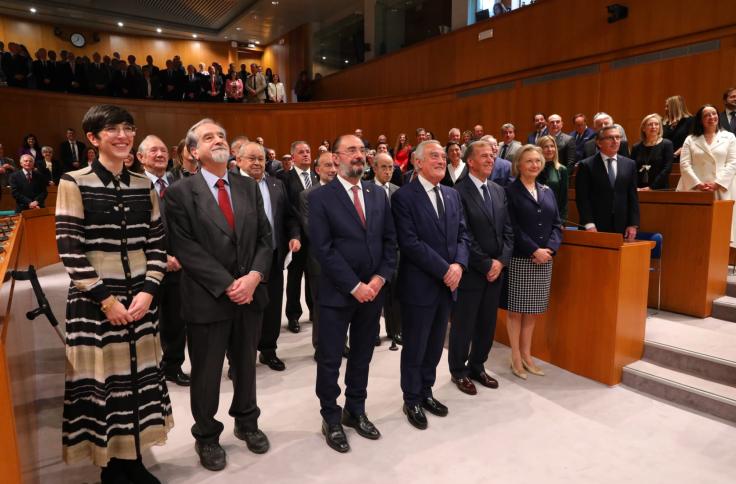 Acto institucional del 40 aniversario de las Cortes de Aragón en La Aljafería