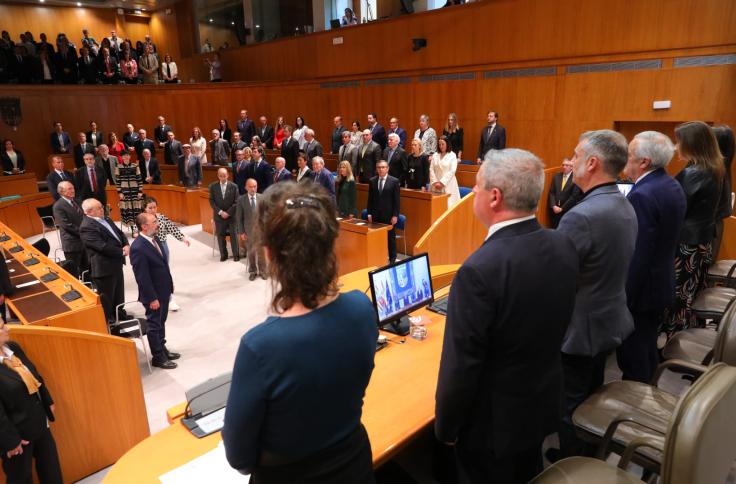 Acto institucional del 40 aniversario de las Cortes de Aragón en La Aljafería